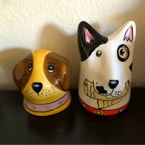 Vintage Dogzilla Salt and Pepper Shakers DOGS..